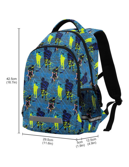 Mochila Escolar Caikeny Azul para Niños 30L 42.4x17.3cm