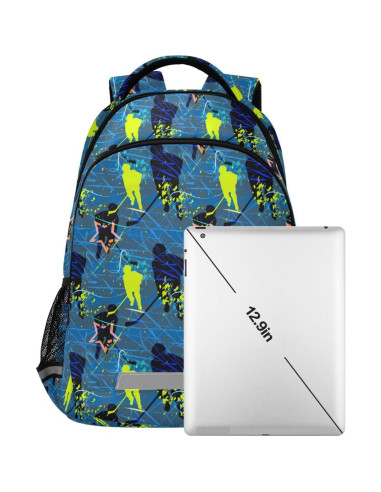 Mochila Escolar Caikeny Azul para Niños 30L 42.4x17.3cm