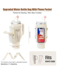 Bolsa Portabotellas de Agua Scandihome 40 oz Neopreno Ajustable 2