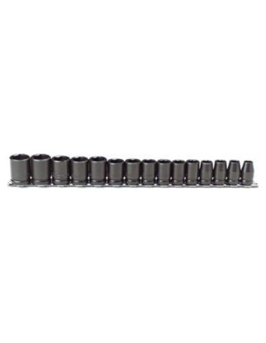 Juego de Enchufes de Impacto 1/2" (12.7 mm) 15 Piezas Proto