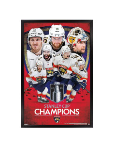 Póster Enmarcado NHL Florida Panthers 2025 Campeones 56.9x37.3cm