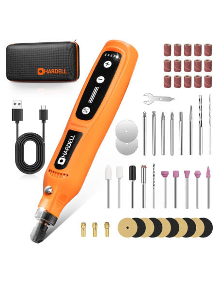 Herramienta Rotativa Inalámbrica HARDELL 4V 69 Piezas 2000mAh