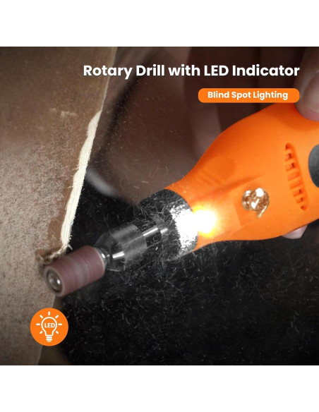 Herramienta Rotativa Inalámbrica HARDELL 4V 69 Piezas 2000mAh