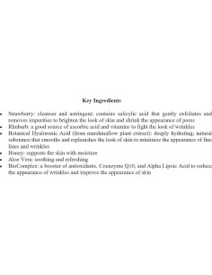 Suero Hialurónico Eminence Fresa y Ruibarbo 30ml 2