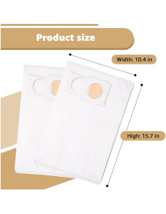 Bolsas de Filtro de Reemplazo Lakapre 191C26-2 - Paquete de 10 2