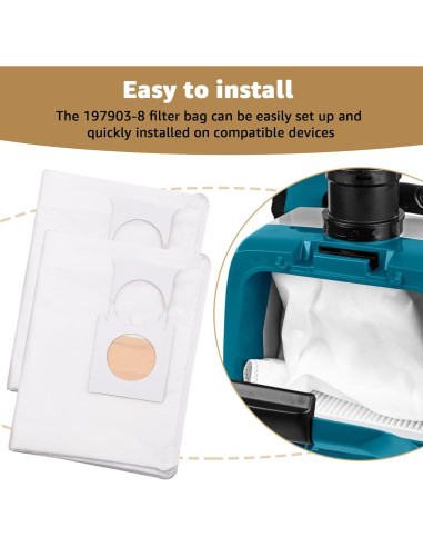 Bolsas de Filtro de Reemplazo Lakapre 191C26-2 - Paquete de 10