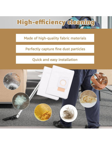 Bolsas de Filtro de Reemplazo Lakapre 191C26-2 - Paquete de 10