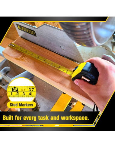 Cinta Métrica Retráctil Bullseye 3-Pack Amarillo 3m