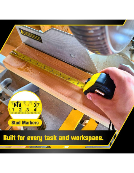 Cinta Métrica Retráctil Bullseye 3-Pack Amarillo 3m