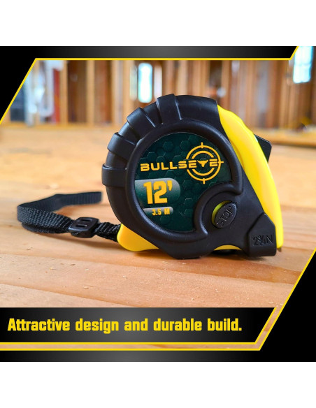 Cinta Métrica Retráctil Bullseye 3-Pack Amarillo 3m