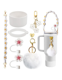 Accesorios para Taza Stanley 40oz y 30oz Puvxgur 8PCS Blanco