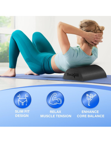 Rodillo de Espuma Mediana Firme Yes4All 30.48 cm para Masaje