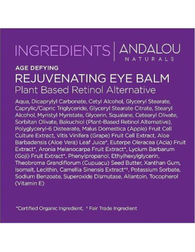 Andalou Naturals Contorno de Ojos Antienvejecimiento 4.45cm