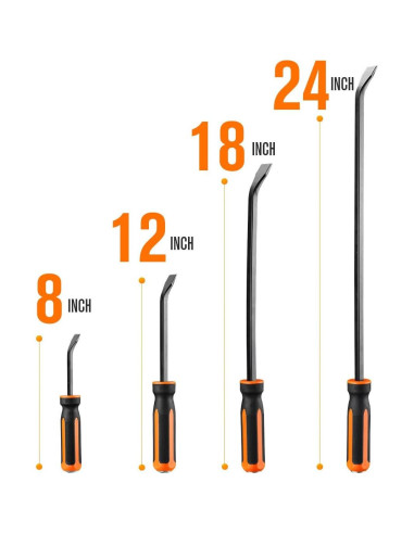 Juego de Palancas REXBETI 4 Piezas 20-60 cm Herramientas Manuales