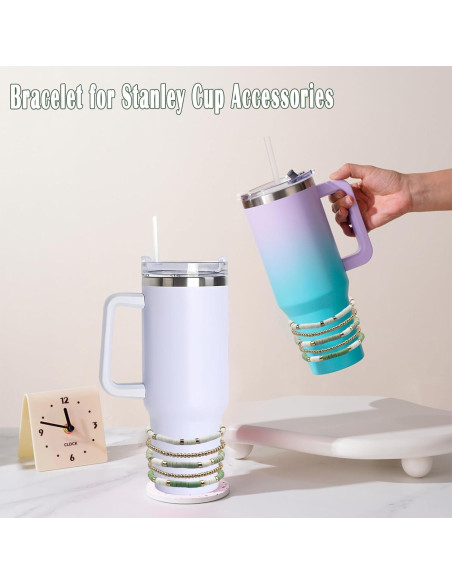 5 Accesorios Verdes para Copa Stanley Foaryoer 30oz/40oz