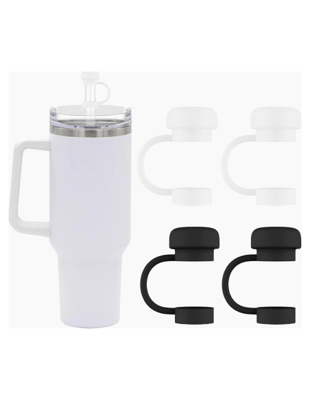 Tapas de Silicona para Popote SEMATA 4 Pcs 10 mm Reutilizables