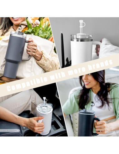 Tapas de Silicona para Popote SEMATA 4 Pcs 10 mm Reutilizables