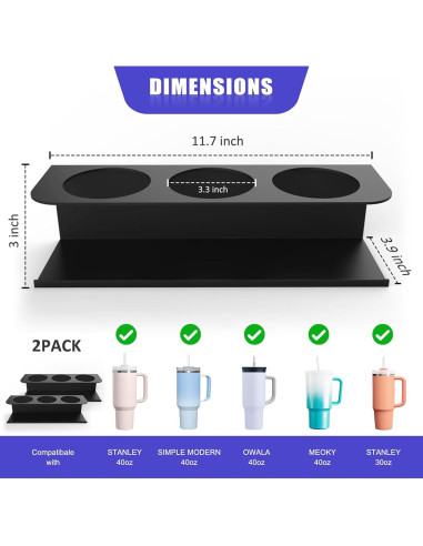 Soportes Magnéticos para Tazas Stanley EcoCharm - 2 Piezas