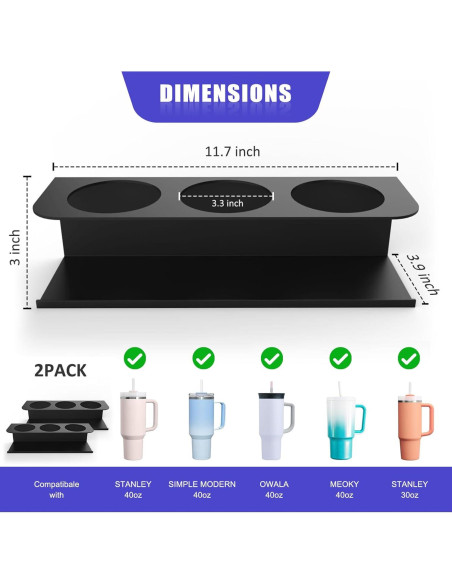 Soportes Magnéticos para Tazas Stanley EcoCharm - 2 Piezas