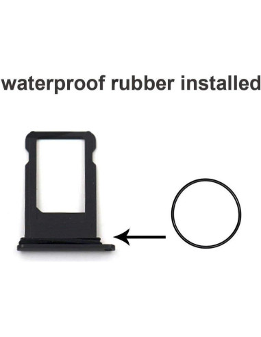 Bandeja de SIM para iPhone 8 Ewparts Negra - Repuesto Nuevo