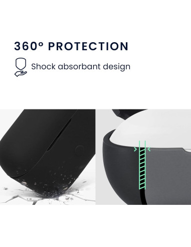 Funda de Silicona kwmobile para Marshall Motif II ANC - Negra