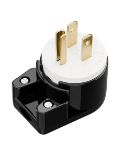 Enchufe Nema 5-15P Ajustable 15A 125V ETL Negro 8 Direcciones