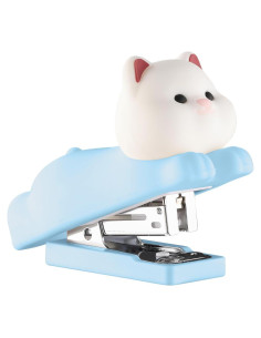 Grapadora Mini Honagu Azul de Silicona para Oficina y Escuela