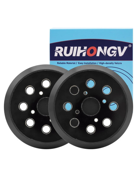 Pad de Reemplazo Lijadora Orbital RUIHONGV 5" Paquete de 2