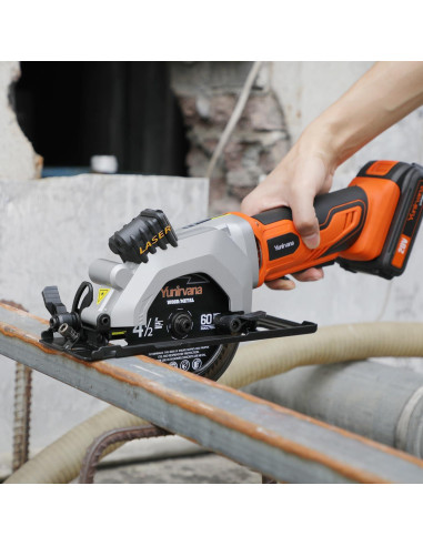 Sierra Circular Inalámbrica Yunirvana 20V 3400RPM 11.43cm