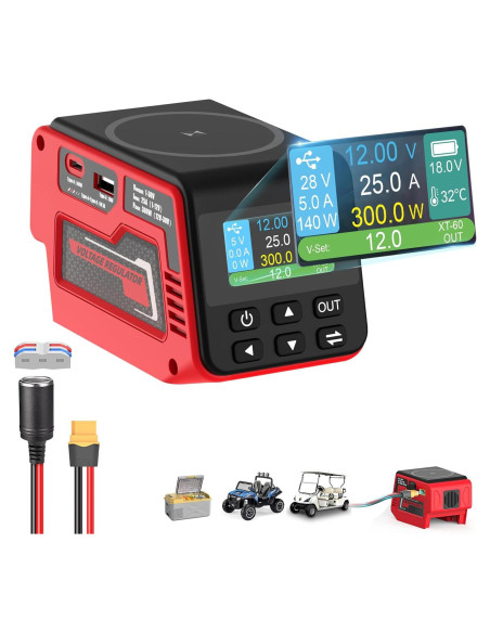 Regulador de Voltaje Vortlink 300W 1-30V Compatible Milwaukee