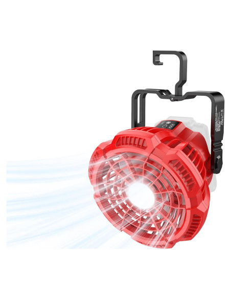 Ventilador Portátil PropeLannt 18V con Luz LED y 3 Velocidades Ventilador Portátil PropeLannt 18V con Luz LED y 3 Velocidades