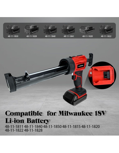 Pistola de Silicona Inalámbrica Milwaukee 18V 10 Oz con LED