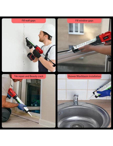 Pistola de Silicona Inalámbrica Milwaukee 18V 10 Oz con LED