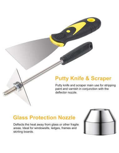 Kit de Boquillas para Pistola de Calor SEEKONE 7 Piezas 35mm