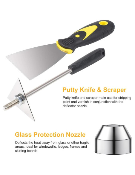 Kit de Boquillas para Pistola de Calor SEEKONE 7 Piezas 35mm