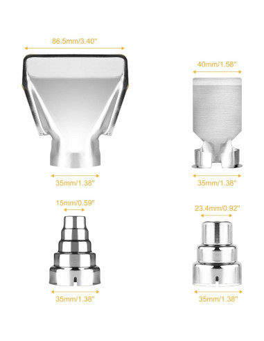 Kit de Boquillas para Pistola de Calor SEEKONE 7 Piezas 35mm