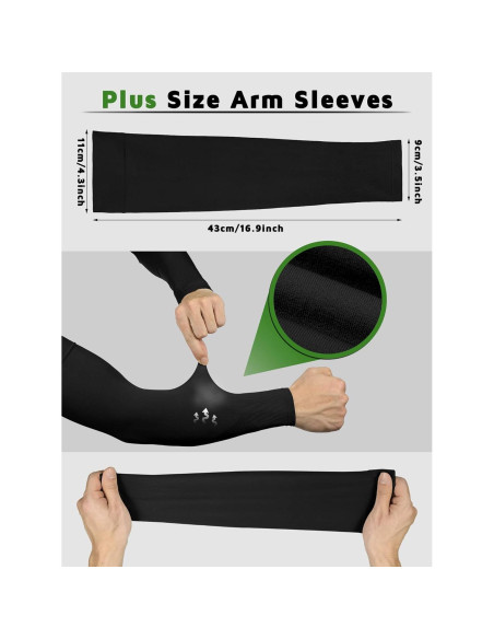 Mangas de Enfriamiento Foaincore 4 Pares Talla Única UV 50