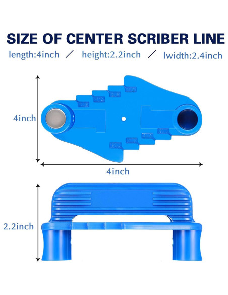 4 Piezas Herramienta de Marcado Central Frienda 102x57mm