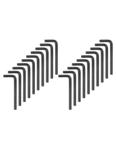 Llave Allen L-Forma 20pcs HARFINGTON 1/4" Acero Vanadio