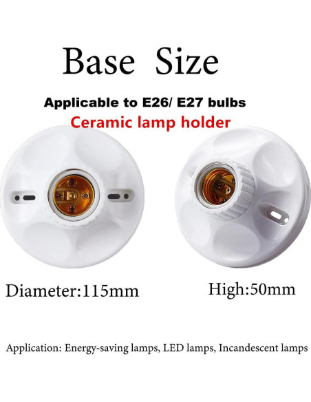 Portalámparas con cable 7.62 m E26/E27 DXMKOP con interruptor