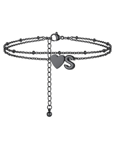 Brazalete de Tobillo Iniciales Prosteel Ajustable Acero Inoxidable