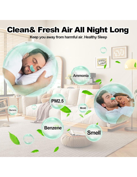 Dispositivo Antironquidos Hualai Mini Verde Menta USB