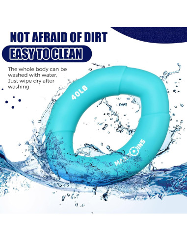 Anillo de Fuerza de Mano RoundFunny - Kit de 8 Piezas para Ejercicio