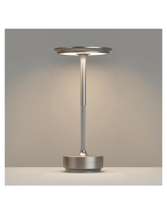 Lámpara de Mesa Inalámbrica FDIDC T106A Plata 5000mAh LED