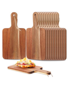 Set de 6 Tablas de Cortar de Madera de Acacia Kionuicno 30 cm