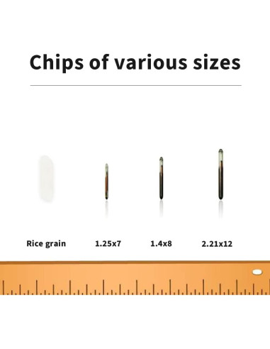 Microchip para Mascotas ISENVO 134.2K FDX-B 1.25x7mm