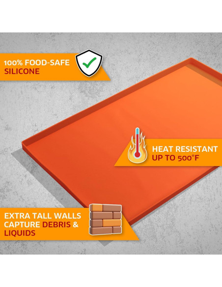 Mat de Silicona GZY>X 90x55 cm para Plancha Blackstone Mat de Silicona GZY>X 90x55 cm para Plancha Blackstone