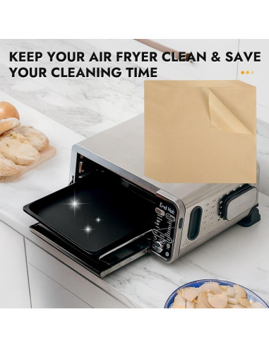 Papel Pergamino para Freidora de Aire BYKITCHEN 30x30 cm 120 Pcs
