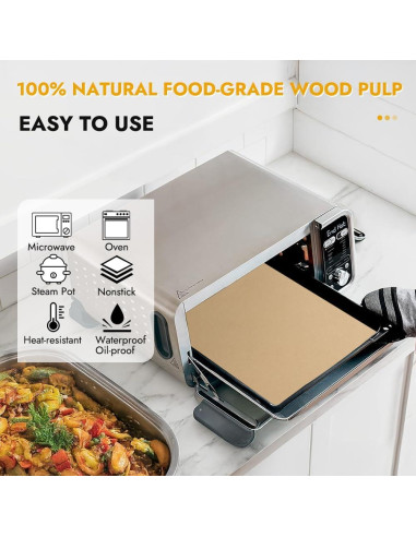 Papel Pergamino para Freidora de Aire BYKITCHEN 30x30 cm 120 Pcs