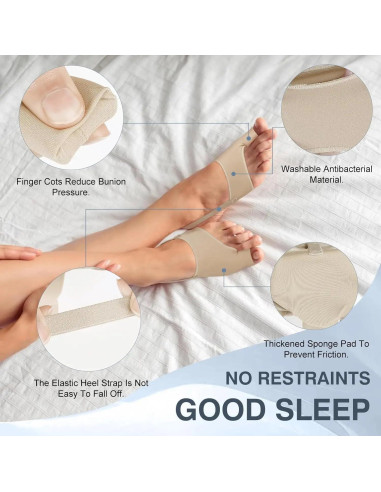 Corrector de Juanetes GLASSMARC 2PCS Alivio Dolor Transpirable